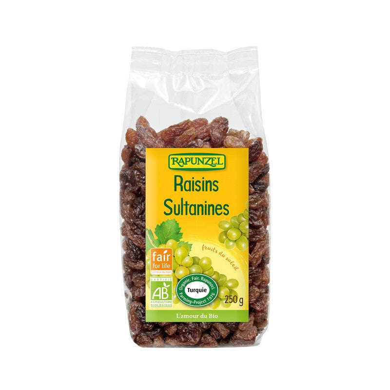 Raisins secs sultanines Fair for Life 250g, Rapunzel