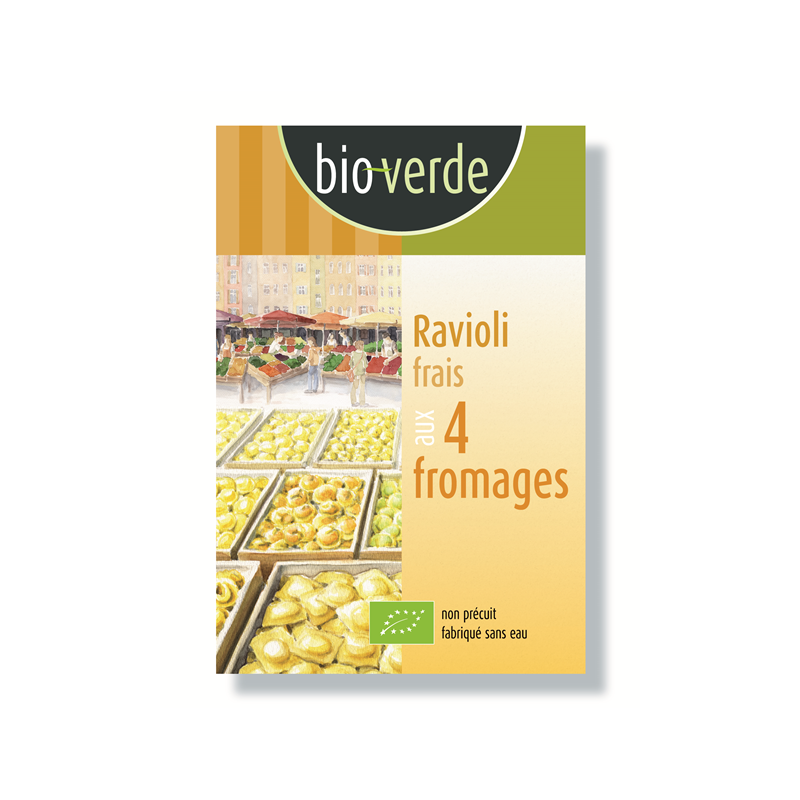 Ravioli farci aux 4 fromages 250g, Bioverde