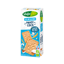 Sablé blé coco pavot réduit en sucres 132g, Valpibio
