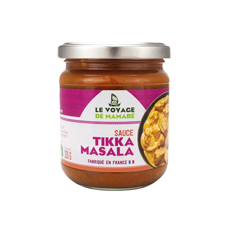 SAUCE TIKKA MASALA BIO, 200g, le Voyage de Mamabé