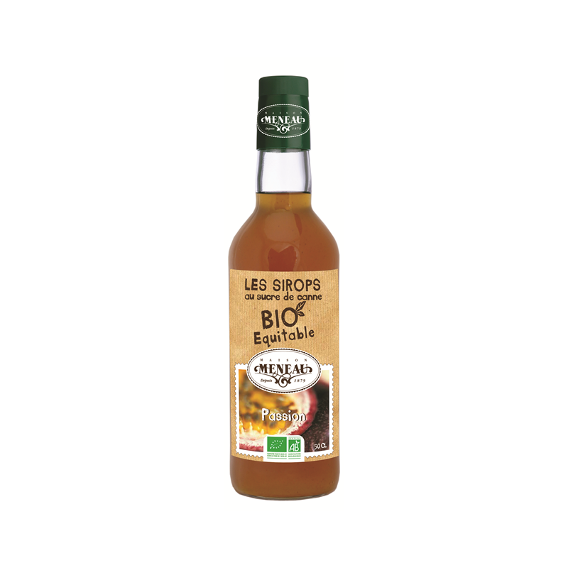 Sirop canne fruits de la passion, 50cl, Meneau