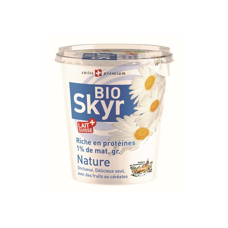Skyr bio au lait suisse, 400g, Biedermann