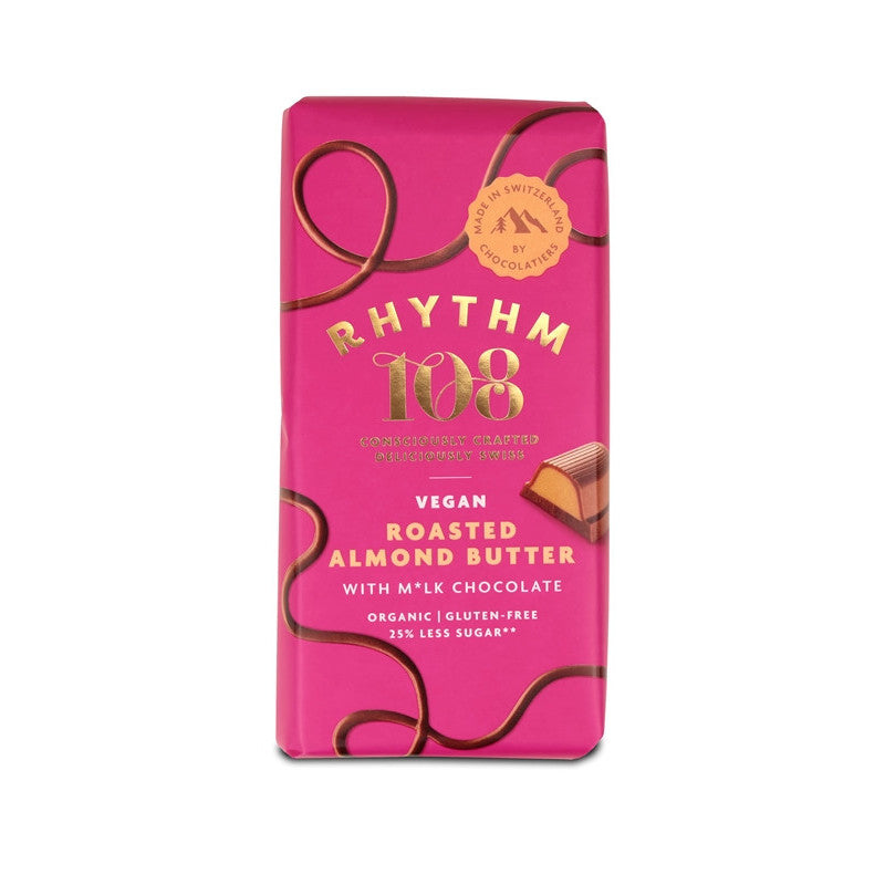 Chocolat fourré beurre d'amande 100g, Rhythm108