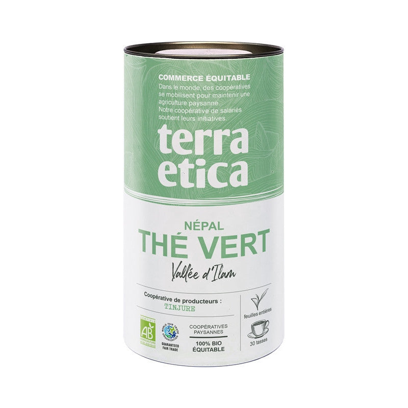 Thé vert Népal boite 60g, Terra Etica