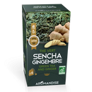 Thé vert Sencha et Gingembre en infusettes X18, Aromandise