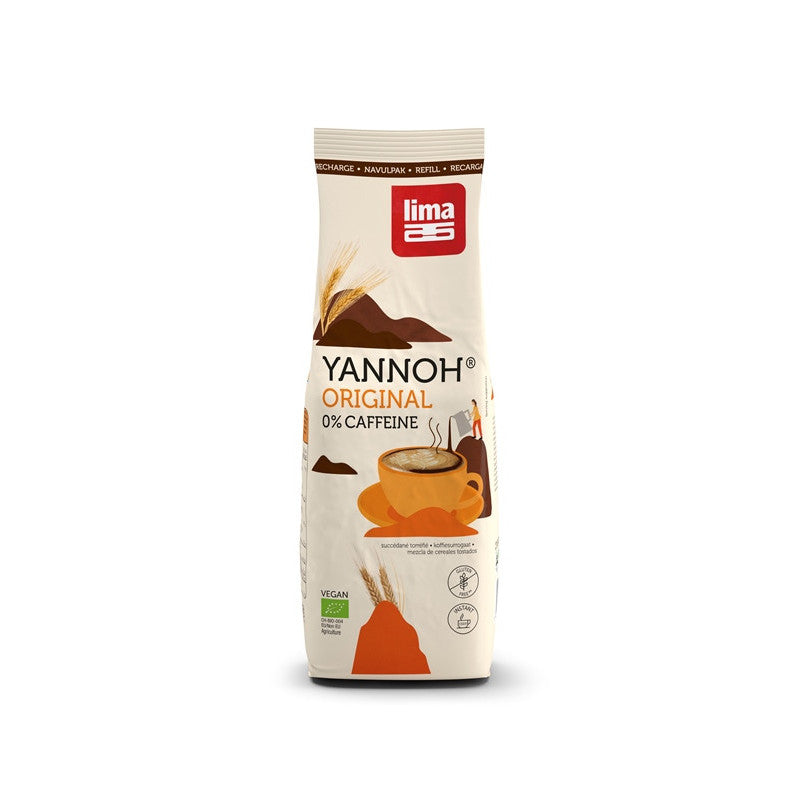 Yannoh original instantané, éco recharge, 0% caféine, 250g, Lima