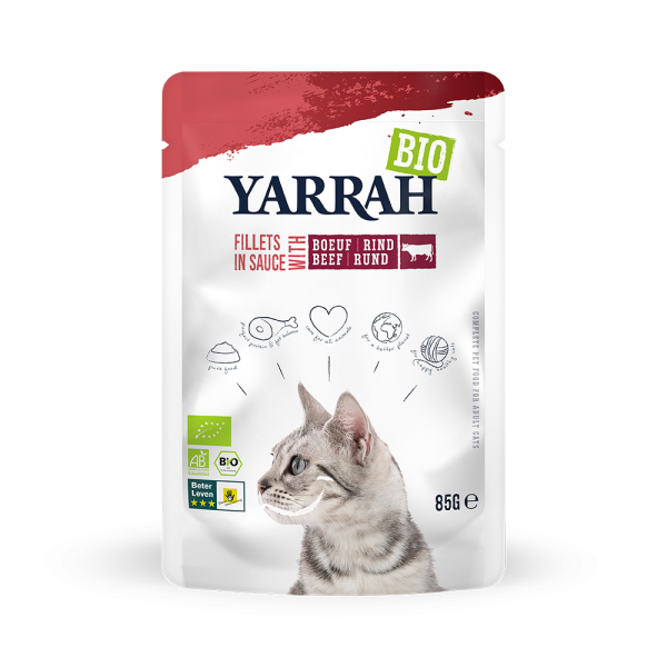 Alimentation pour chat, en sauce, au bœuf, 85g