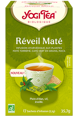 Infusion réveil maté, Yogi Tea, infusettes