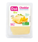 Cheddar, 8 tranches, 200g, Osé bio