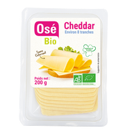 Cheddar, 8 tranches, 200g, Osé bio