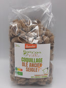 Pâtes, coquillage blé ancien de seigle, 300g, Pais'an