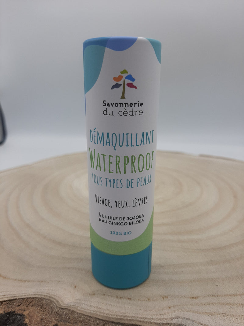Démaquillant waterproof, solide,  50g, Savonnerie du Cèdre