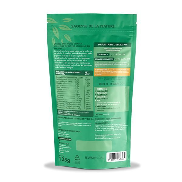 Spiruline en poudre 125G, Iswari