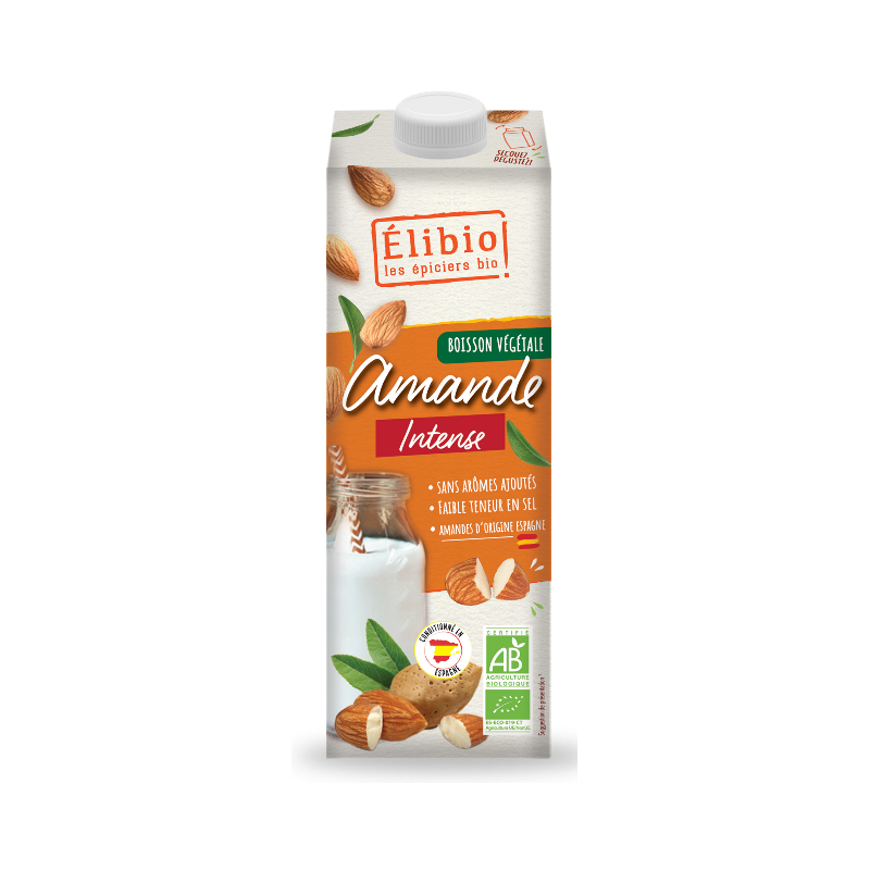 Boisson d'amande intense ,1l, Elibio