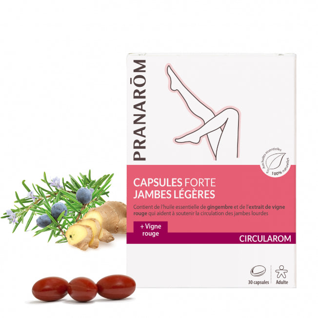 Capsules forte jambes légères, 30 capsules, Pranarom