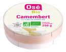 Camembert au lait pasteurisé, 26 % MG/PF , 250g, Osé Bio