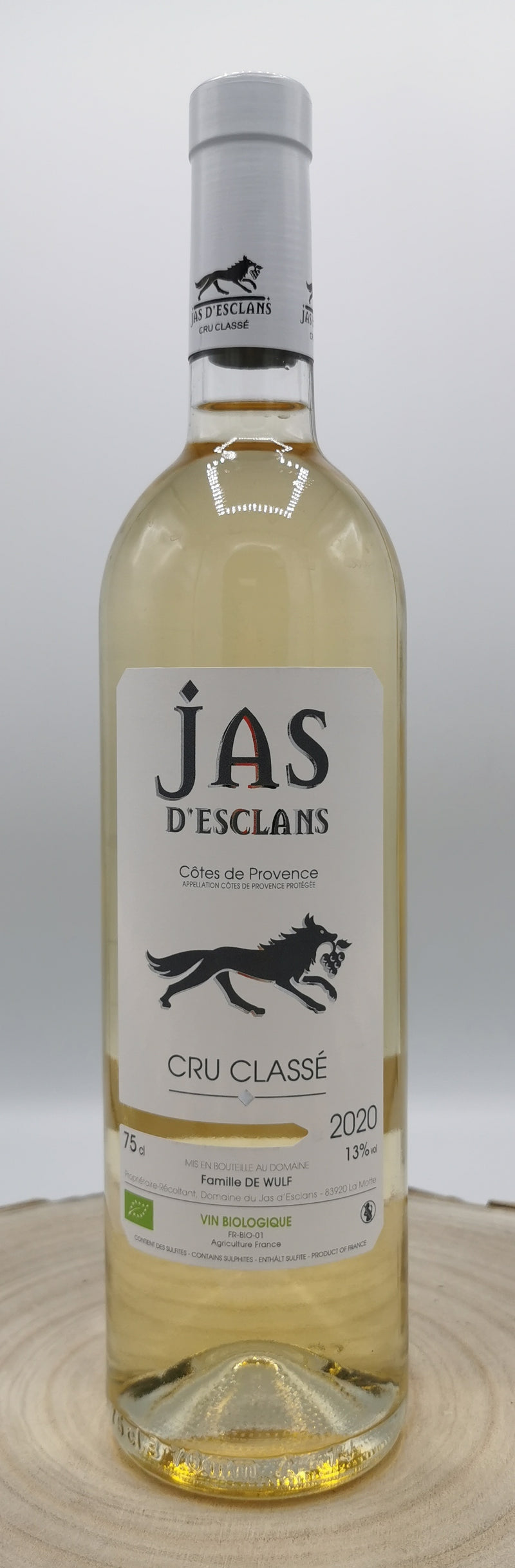 Vin Blanc Bio AOC Cotes de Provence 2020 Blanc, Cru Classé, Domaine du Jas d'Esclans