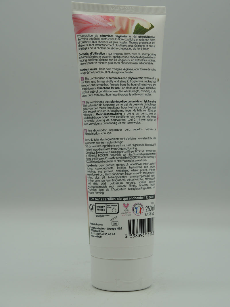 Après shampoing sublime kératine, 250ml, Coslys