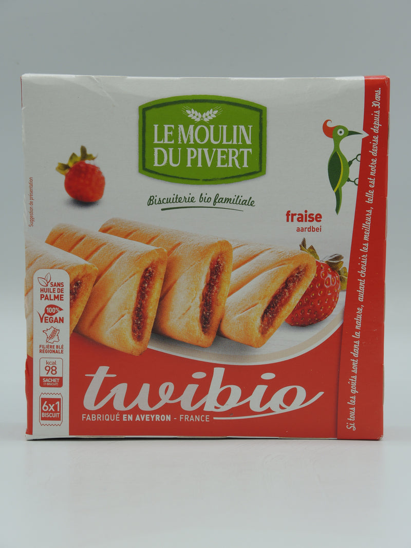 Twibio fraise, 150g, le Moulin du Pivert
