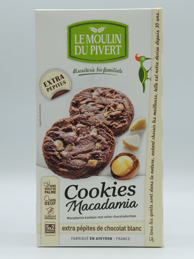 Cookies macadamia, 175g, le Moulin du Pivert