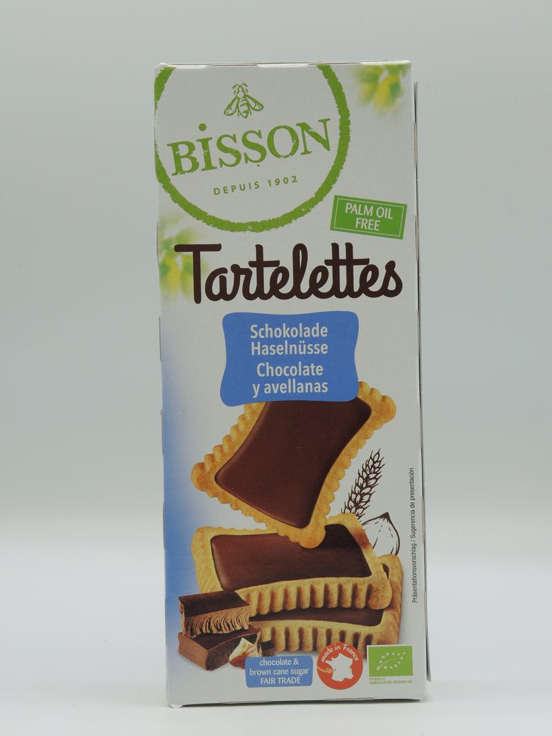 Tartelettes chocolat noisette, 150g, Bisson
