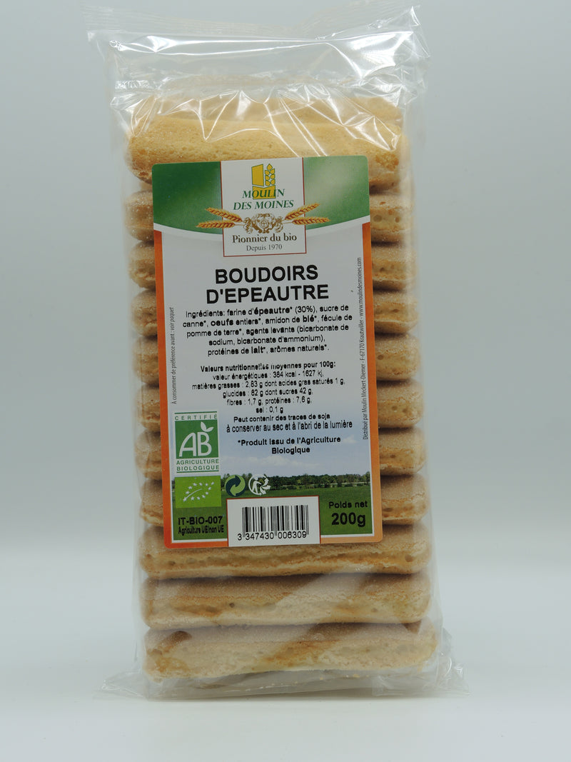 Boudoirs d'épeautre, 200g, Moulin des Moines