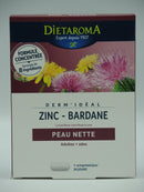 Derm'idéal, Zinc bardane, 30 comprimés, Dietaroma