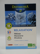 C.I.P. RELAXATION* MÉLISSE, MARJOLAINE, RHODIOLA BIO, 20 ampoules, Dietaroma