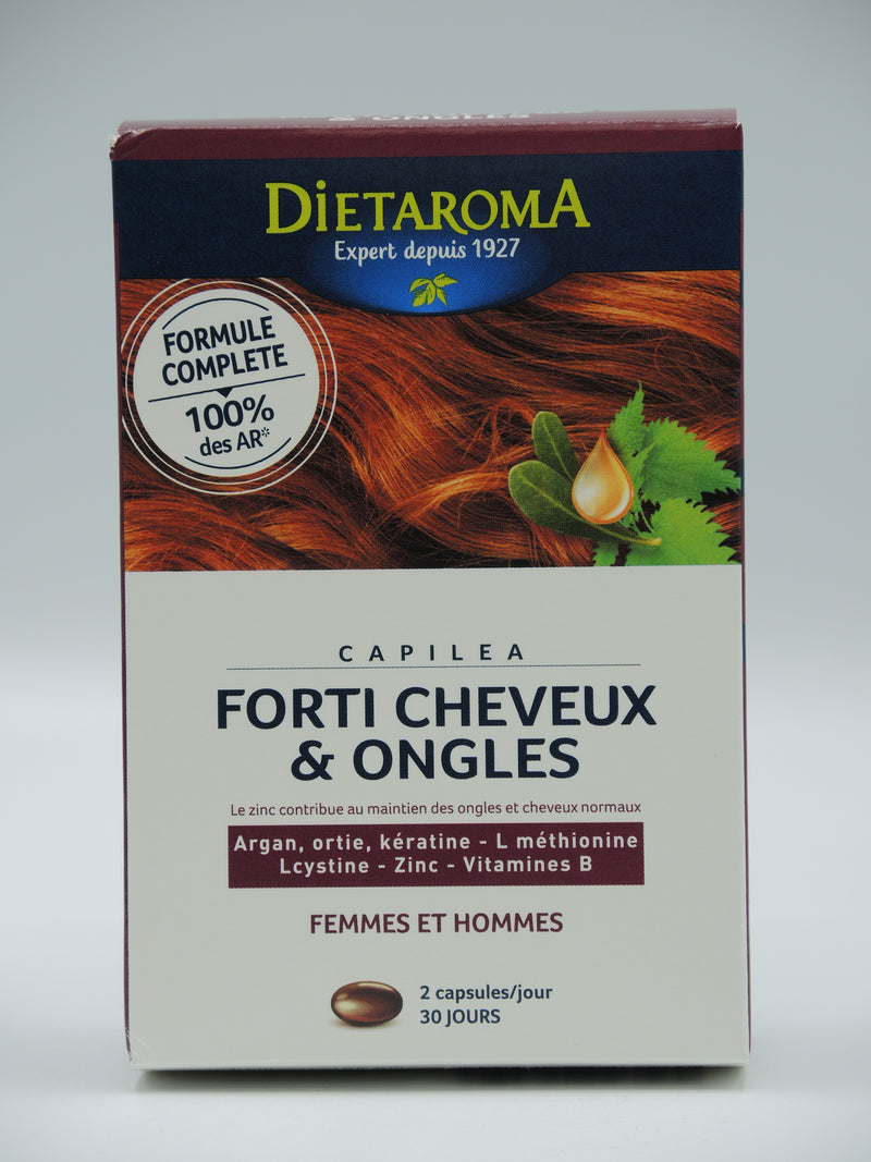 Capilea, Forti cheveux & ongles, 60 capsules, Dietaroma
