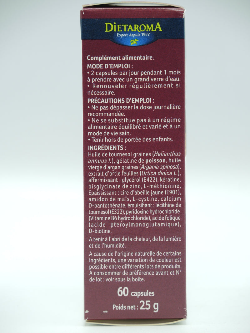 Capilea, Forti cheveux & ongles, 60 capsules, Dietaroma