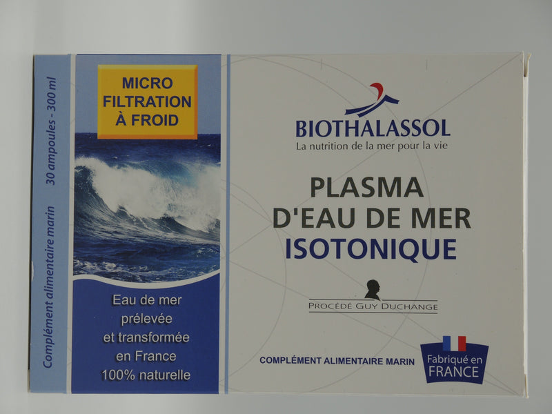 Plasma d'eau de mer isotonique, 30 ampoules, Biothalassol