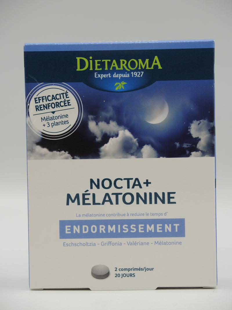 Nocta + mélatonine, 40 comprimés, Dietaroma
