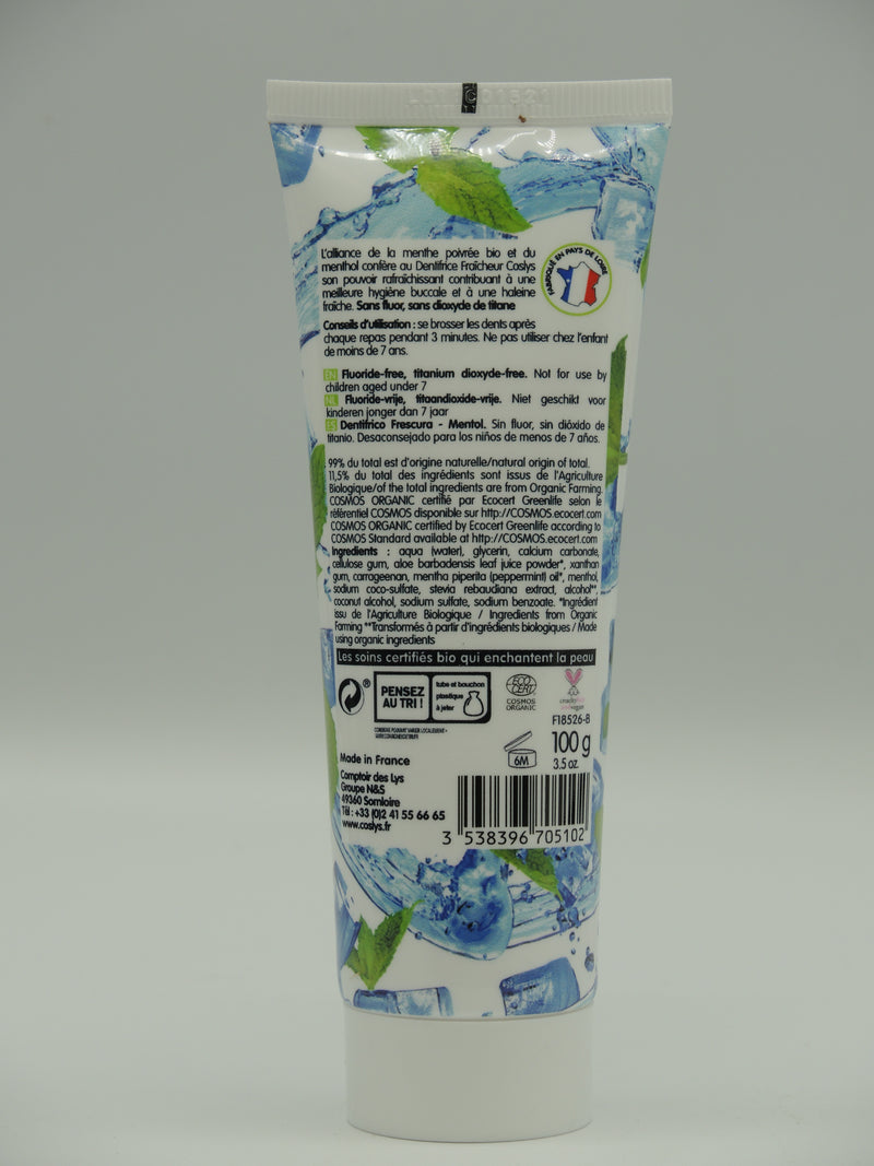 Dentifrice fraîcheur, 100g, Coslys