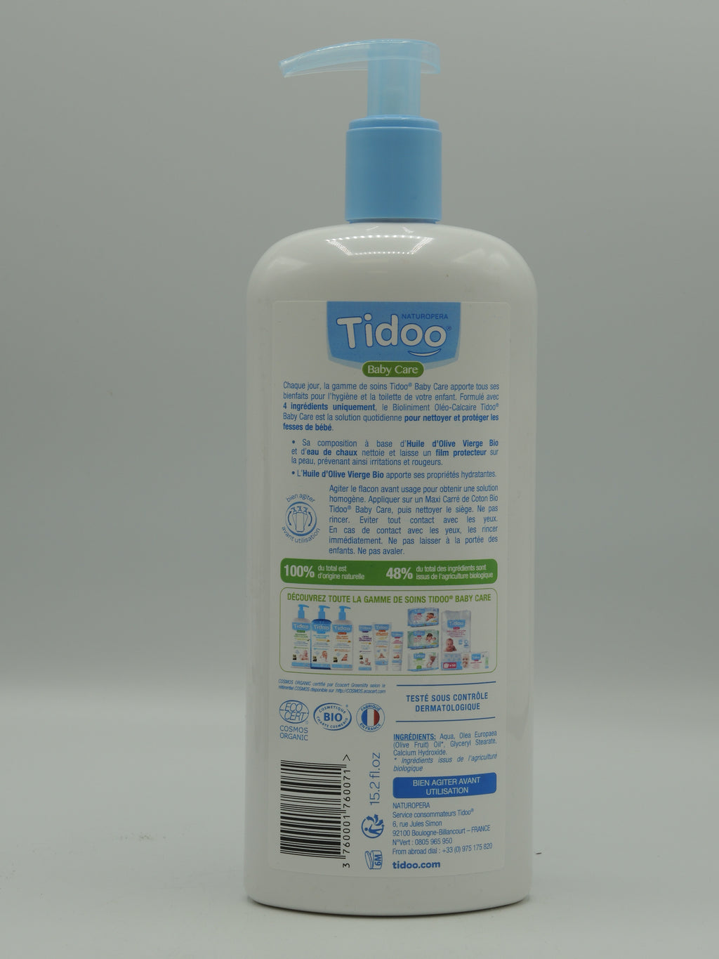 Tidoo Care Maxi Carrés Bébés En Coton Bio 50 Pièces