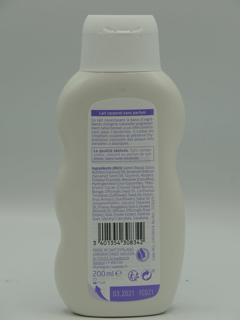 Lait corporel Mauve blanche, 200ml, Weleda
