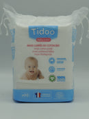 Maxi carrés de coton bio ultra-doux, x50, Tidoo