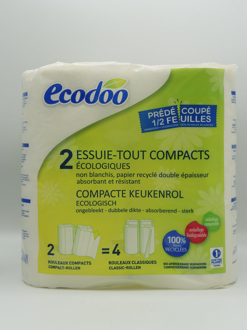 2 Essuie-Tout compacts écologiques, Ecodoo