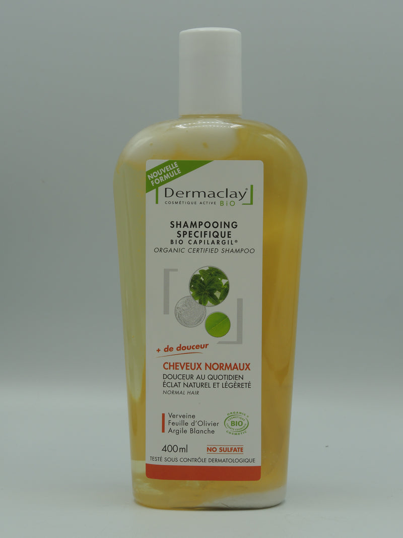 Shampooing cheveux normaux, 400ml, Dermaclay