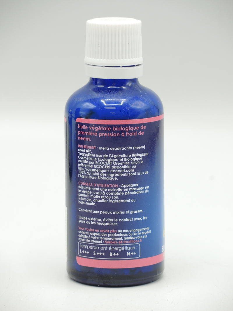 Huile végétale, NEEM, 50ml, Herbes et traditions