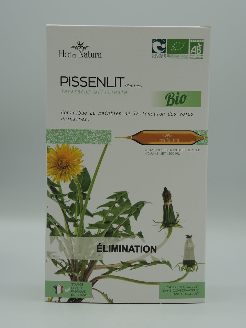 Pissenlit, Elimination, 20 ampoules, Flora natura