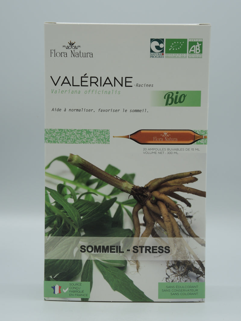 Valériane, Sommeil-stress, 20 ampoules, Flora Natura