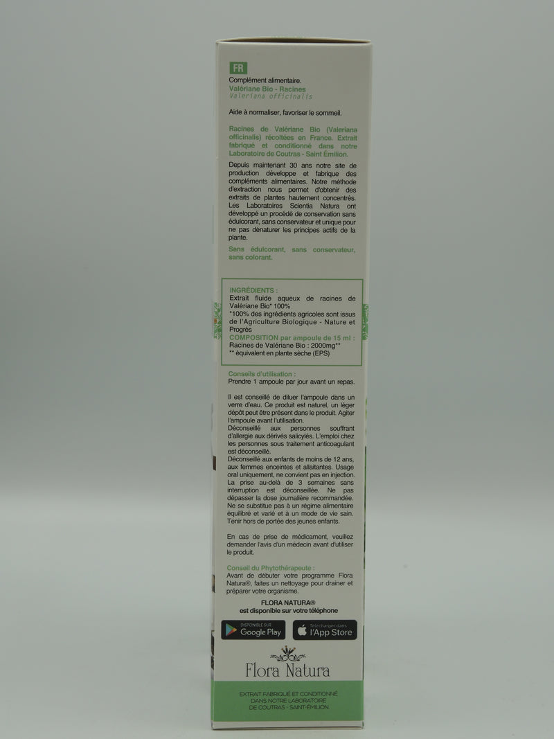 Valériane, Sommeil-stress, 20 ampoules, Flora Natura