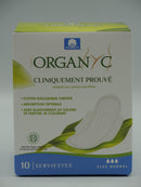 Organyc serviettes coton bio Flux Normal, ailettes pliées, x10