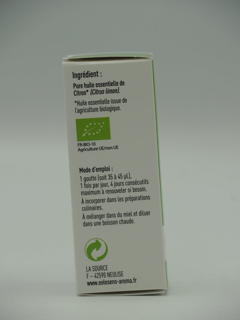 HUILE ESSENTIELLE CITRON 10 ML, Eolesens