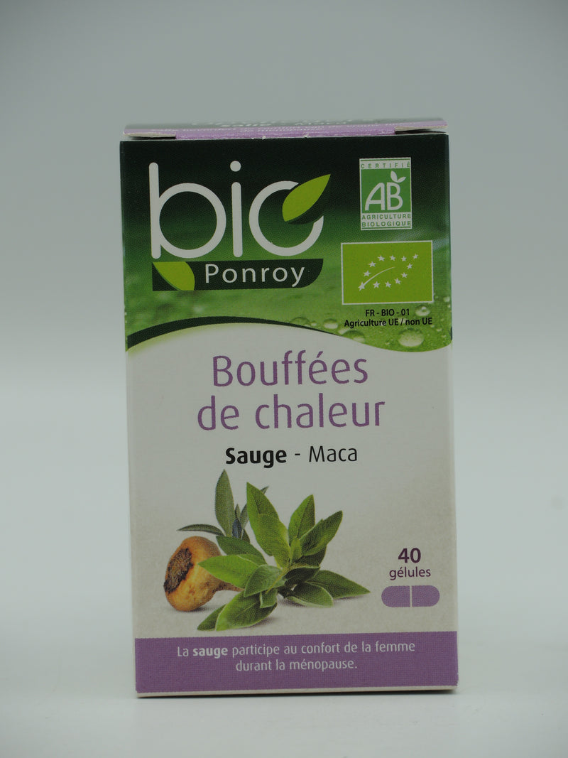 Bouffées de chaleur, sauge & maca, 40 gélules, Y.Ponroy