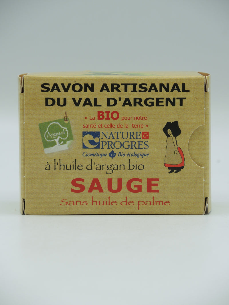 Savon artisanal, Sauge, 140g, Argasol