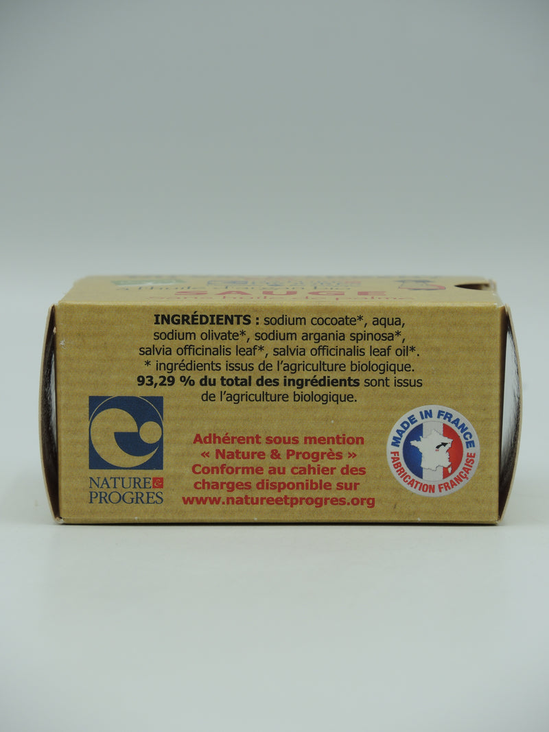 Savon artisanal, Sauge, 140g, Argasol