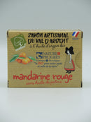Savon artisanal, Mandarine rouge, 140g, Argasol