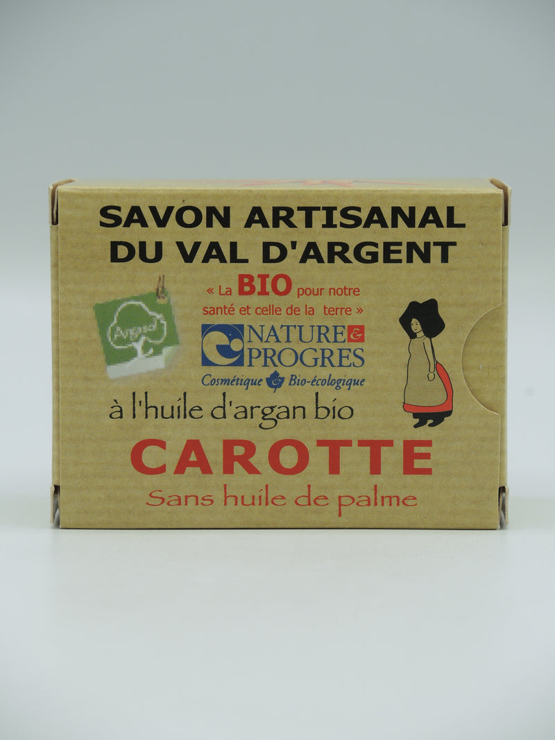 Savon artisanal, Carotte, 140g, Argasol