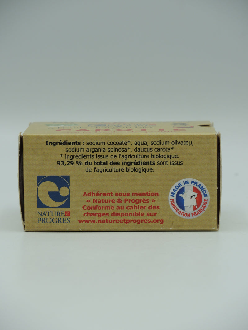 Savon artisanal, Carotte, 140g, Argasol